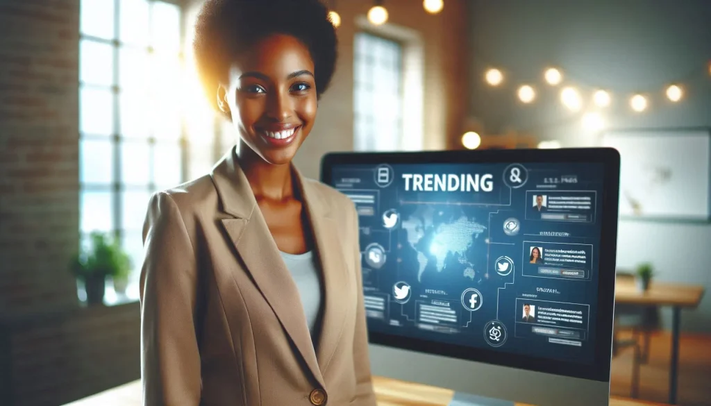 business persons enjoying benefits of social media trends