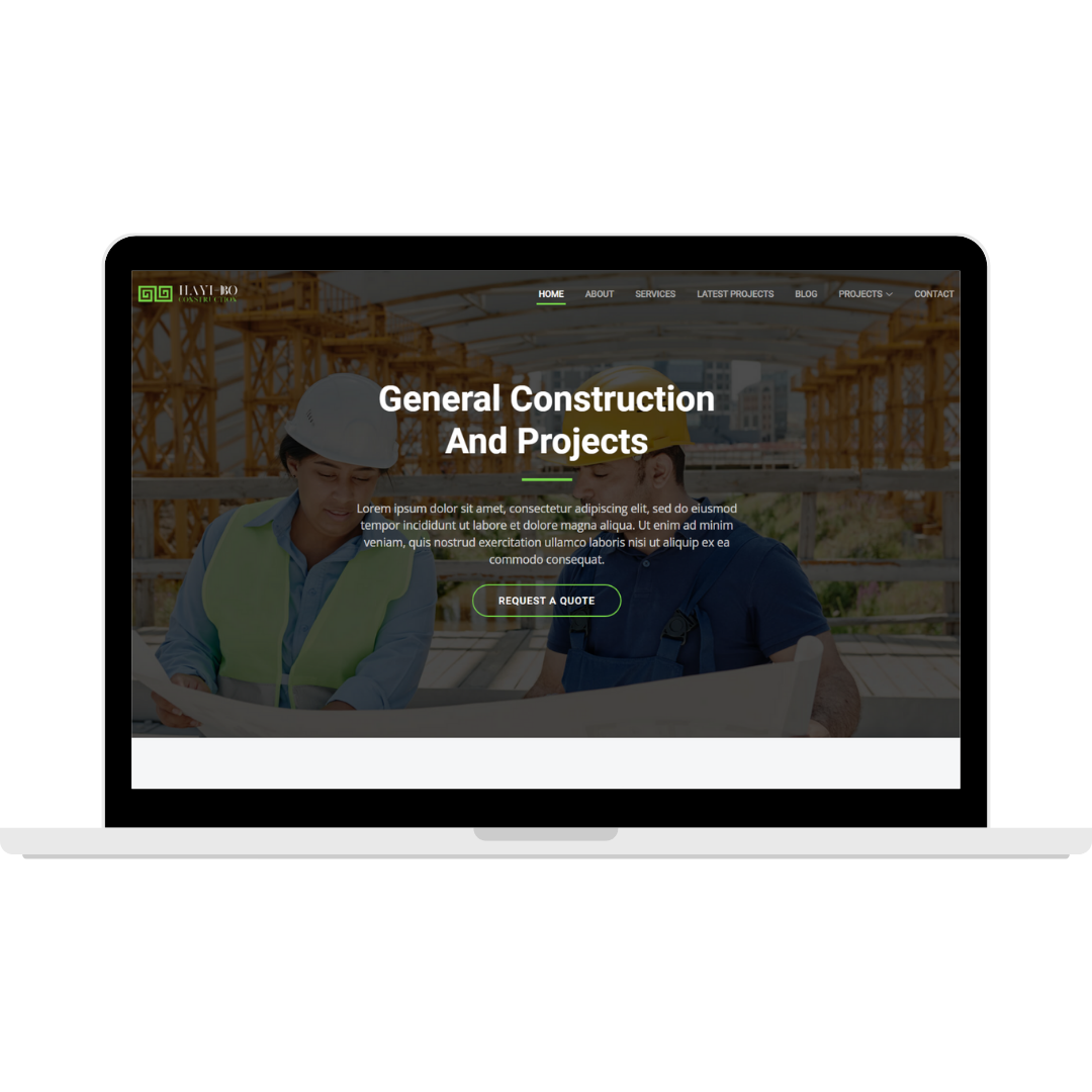 Construction Company Website