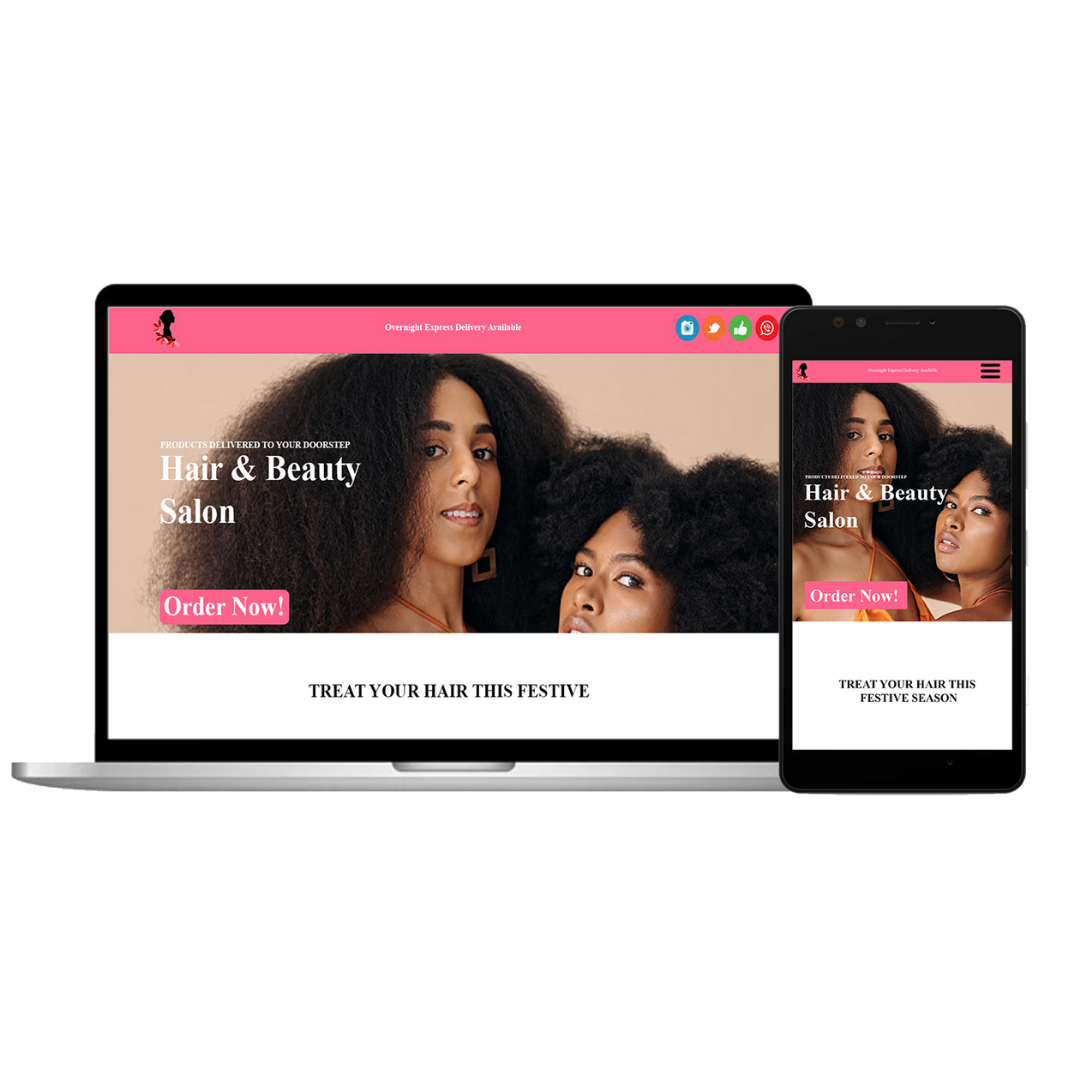 Hair and Beauty Salon Website
